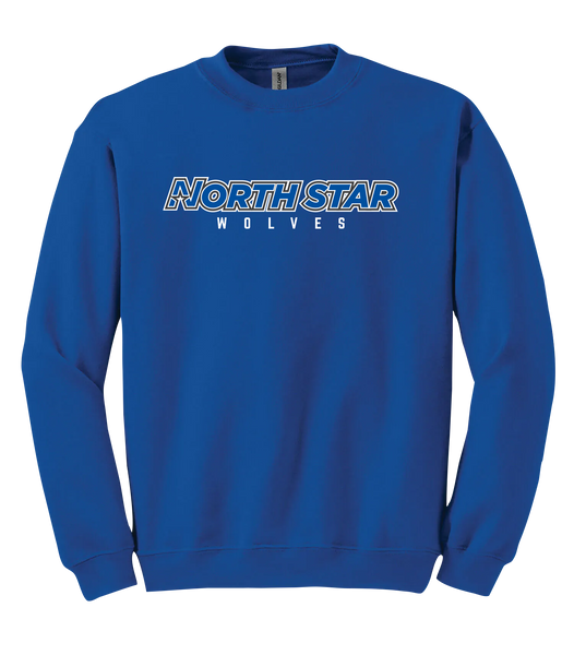 North Star Adult Fleece Crewneck with Printed Logo