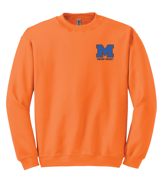 Vincent Massey Adult Fleece Crewneck with Printed Logo
