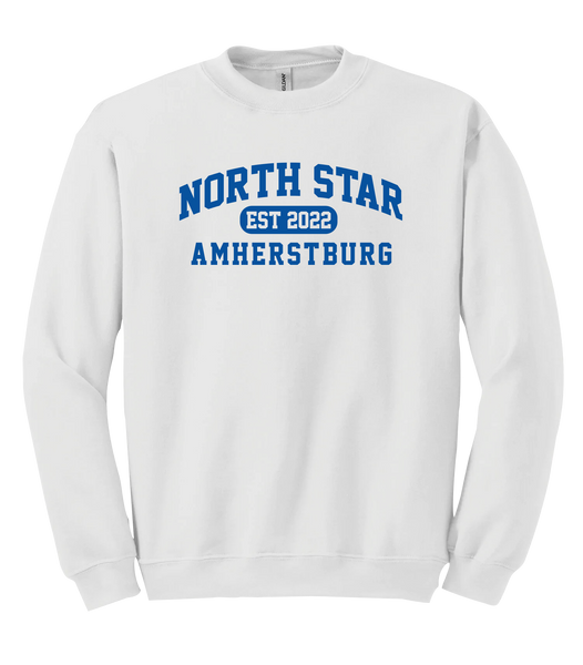 North Star Amherstburg Adult Fleece Crewneck with Printed Logo