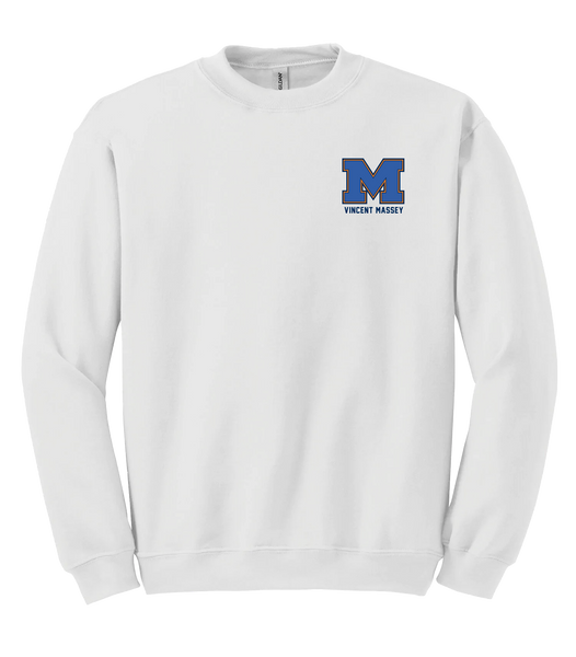 Vincent Massey Adult Fleece Crewneck with Printed Logo