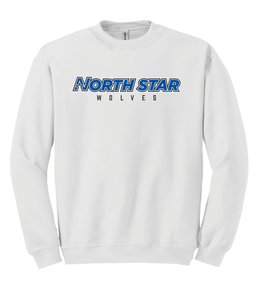 North Star Adult Fleece Crewneck with Printed Logo