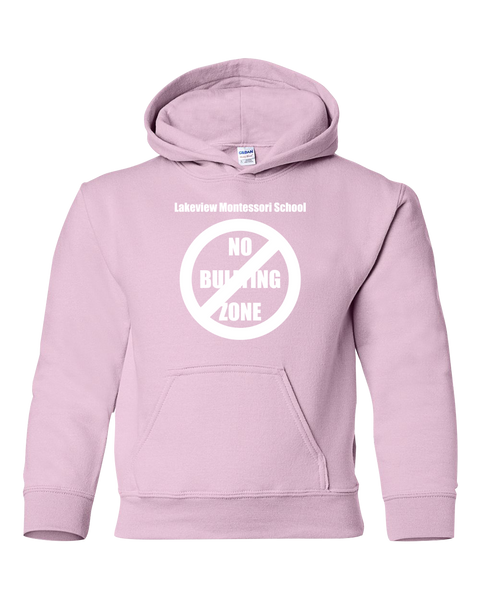 Lakeview Anti-Bullying Youth Hooded Sweatshirt with Printed Logo