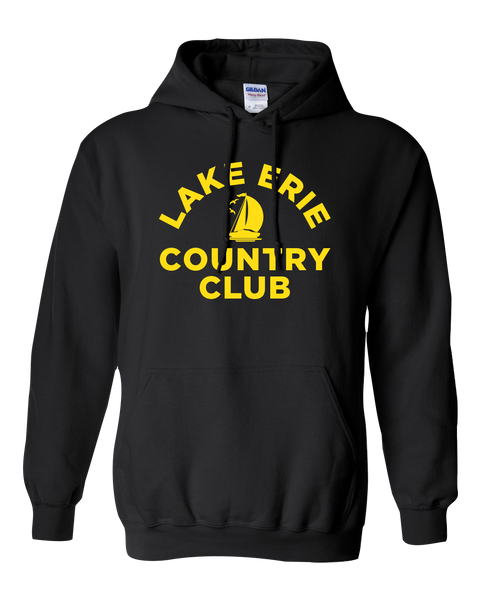 Lake Erie Country Club Adult Cotton Pull Over Hooded Sweatshirt