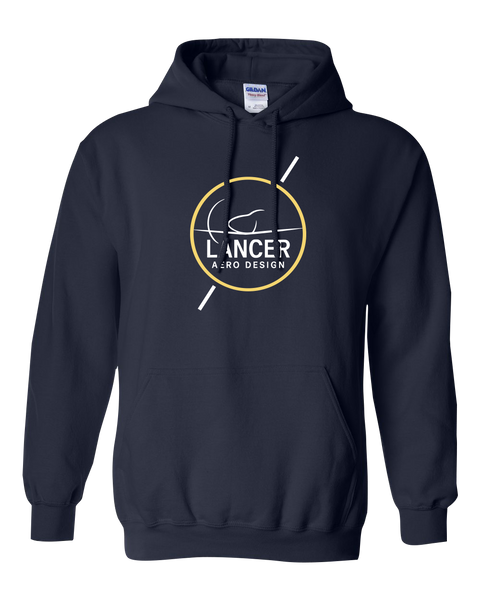 Lancer Aero Design Adult Heavy Blend Hooded Sweatshirt with Printed Logo