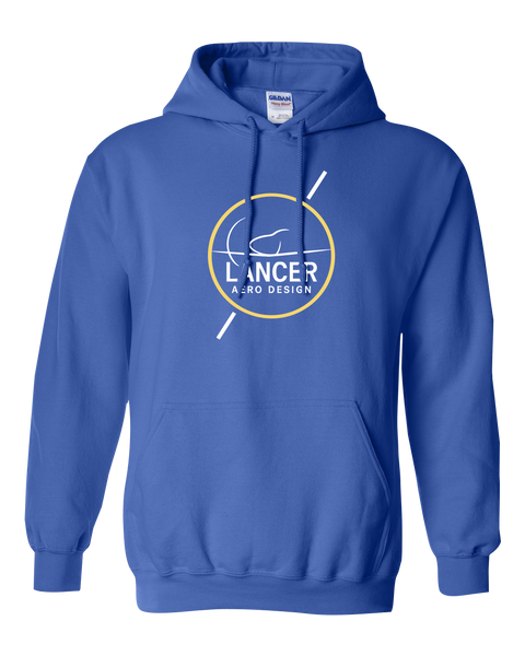 Lancer Aero Design Adult Heavy Blend Hooded Sweatshirt with Printed Logo