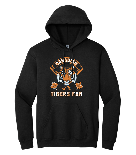 Tigers Fan Adult Cotton Pull Over Hooded Sweatshirt with Printed Colour Logo