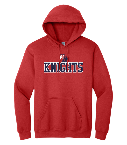 Holy Names Knights Adult Heavy Blend Hooded Sweatshirt with Embroidered Logo