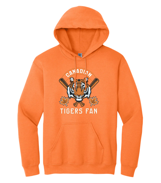 Tigers Fan Adult Cotton Pull Over Hooded Sweatshirt with Printed Colour Logo