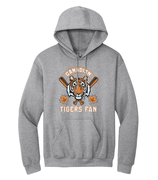 Tigers Fan Adult Cotton Pull Over Hooded Sweatshirt with Printed Colour Logo