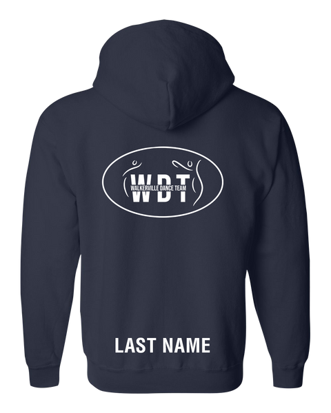WCCA Dance Team Adult Heavy Blend Full-Zip Hoodie with Printed Logos