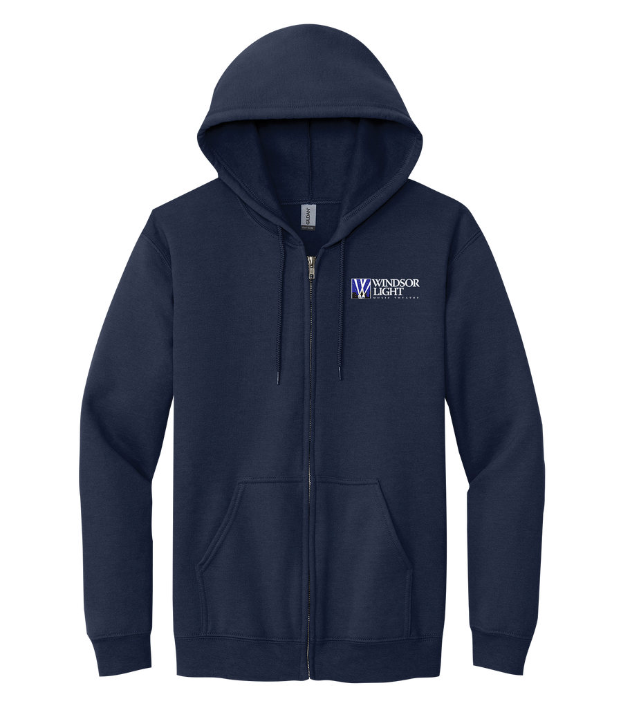 'Frozen' Adult Heavy Blend™ Full Zip Hoodie with Printed Logo