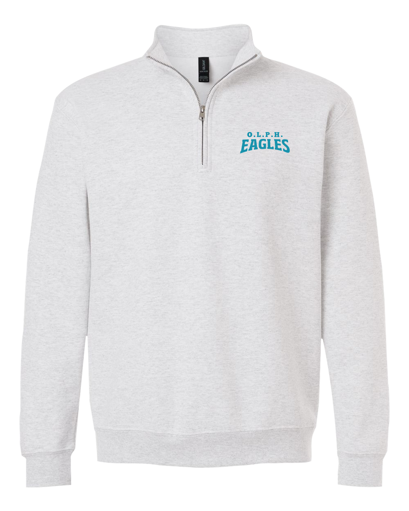OLPH Adult Unisex Heavy Blend Quarter-Zip Sweatshirt with Embroidered Logo