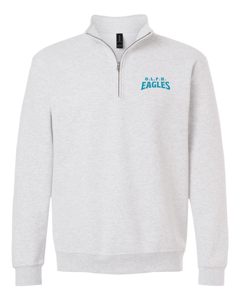 OLPH Adult Unisex Heavy Blend Quarter-Zip Sweatshirt with Embroidered Logo