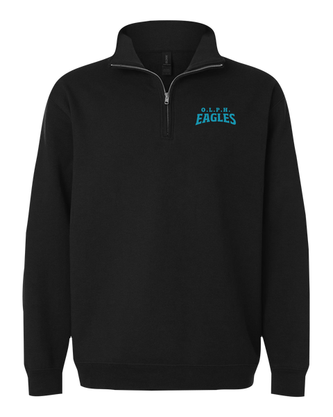 OLPH Adult Unisex Heavy Blend Quarter-Zip Sweatshirt with Embroidered Logo