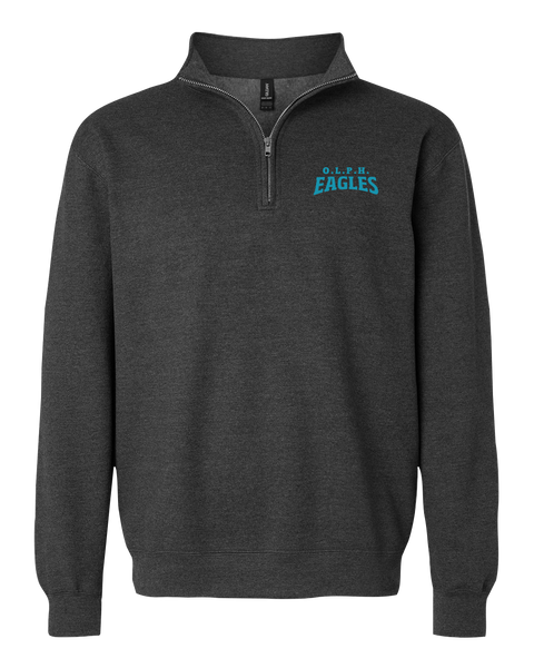 OLPH Adult Unisex Heavy Blend Quarter-Zip Sweatshirt with Embroidered Logo