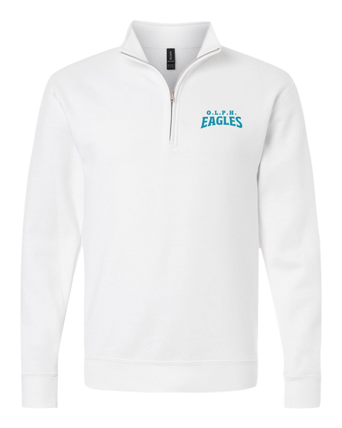 OLPH Adult Unisex Heavy Blend Quarter-Zip Sweatshirt with Embroidered Logo