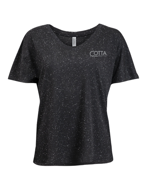Cotta Ladies Triblend Fleck Short-Sleeve T-Shirt with Printed Logo