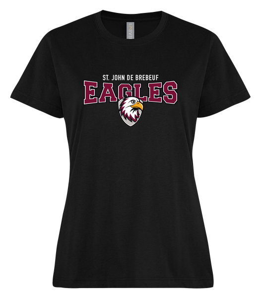 St. John de Brebeuf Ladies Ring Spun T-Shirt with Printed Logo