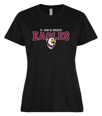 St. John de Brebeuf Ladies Ring Spun T-Shirt with Printed Logo