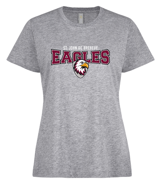 St. John de Brebeuf Ladies Ring Spun T-Shirt with Printed Logo