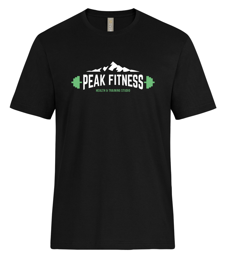 Peak Fitness Adult Ring Spun T-Shirt with Printed Logo
