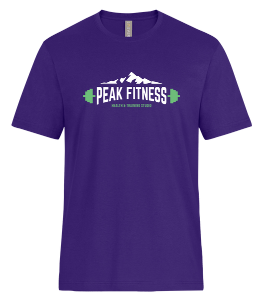 Peak Fitness Adult Ring Spun T-Shirt with Printed Logo