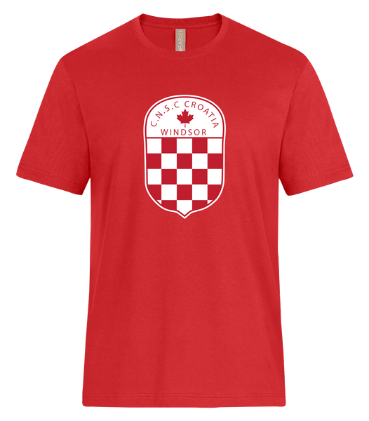 C.N.S.C. Windsor Croatia Adult Ring Spun T-Shirt with Printed Logo
