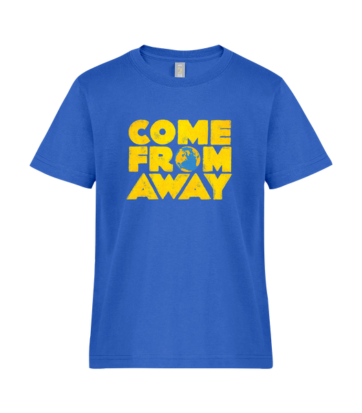 'Come From Away' Youth Ring Spun T-Shirt with Printed Logo