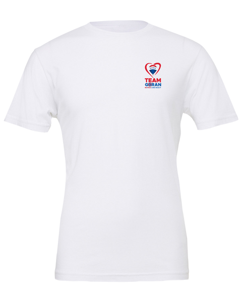 Team-Goran Adult Bella Jersey T-Shirt with Printed Logo