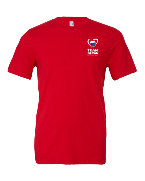 Team-Goran Adult Bella Jersey T-Shirt with Printed Logo