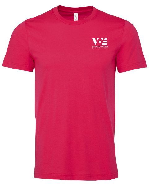 Windsor Essex Community Housing Unisex Bella Jersey T-Shirt with Printed Logo