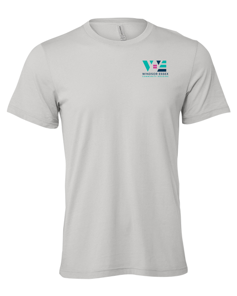 Windsor Essex Community Housing Unisex Bella Jersey T-Shirt with Printed Logo