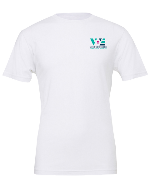 Windsor Essex Community Housing Unisex Bella Jersey T-Shirt with Printed Logo