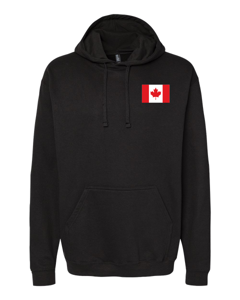 "Elbows Up" Adult Pullover Hoodie with Printed Logo
