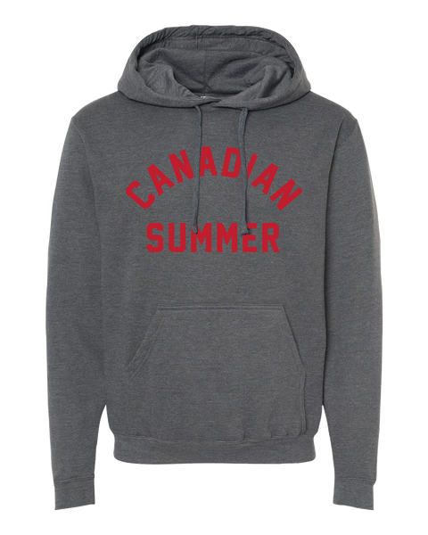 "Canadian Summer" Adult Pullover Hoodie with Printed Logo