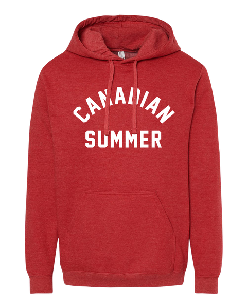 "Canadian Summer" Adult Pullover Hoodie with Printed Logo