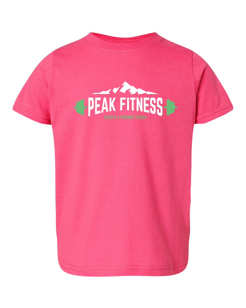 Peak Fitness Toddler Fine Jersey Tee with Printed Logo