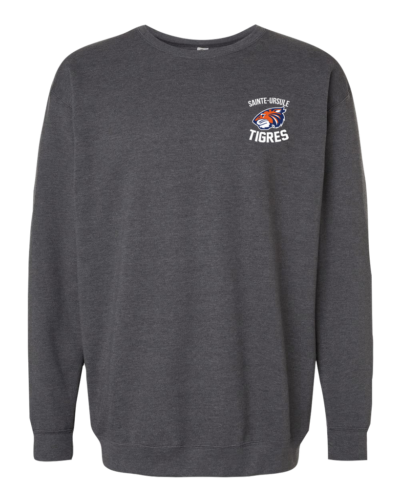 Sainte-Ursule Adult Crewneck Fleece with Printed Logo