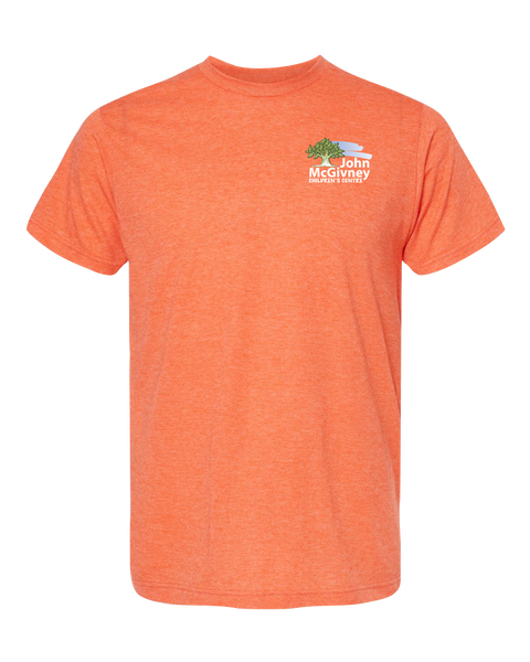 John McGivney Adult Deluxe Blend T-Shirt with Printed Logo