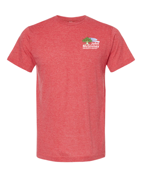 John McGivney Adult Deluxe Blend T-Shirt with Printed Logo