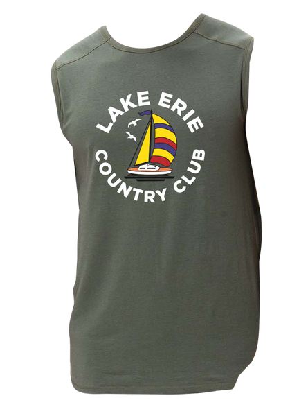 Lake Erie Country Club Adult Unisex Impact Tank with Printed Colour Logo