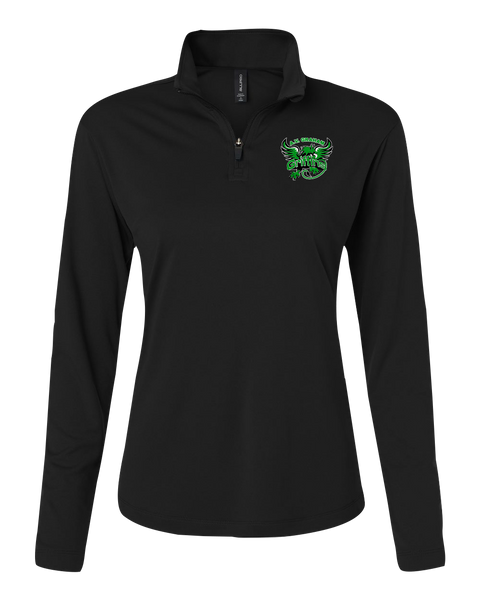 Griffins Ladies Pro-Lock Performance Quarter-Zip Pullover with Embroidered Logo