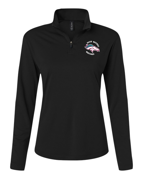 Mustangs Ladies Pro-Lock Performance Quarter-Zip Pullover with Embroidered Logo