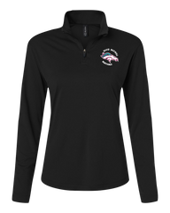 David Maxwell Mustangs Ladies Pro-Lock Performance Quarter-Zip Pullover with Embroidered Logo
