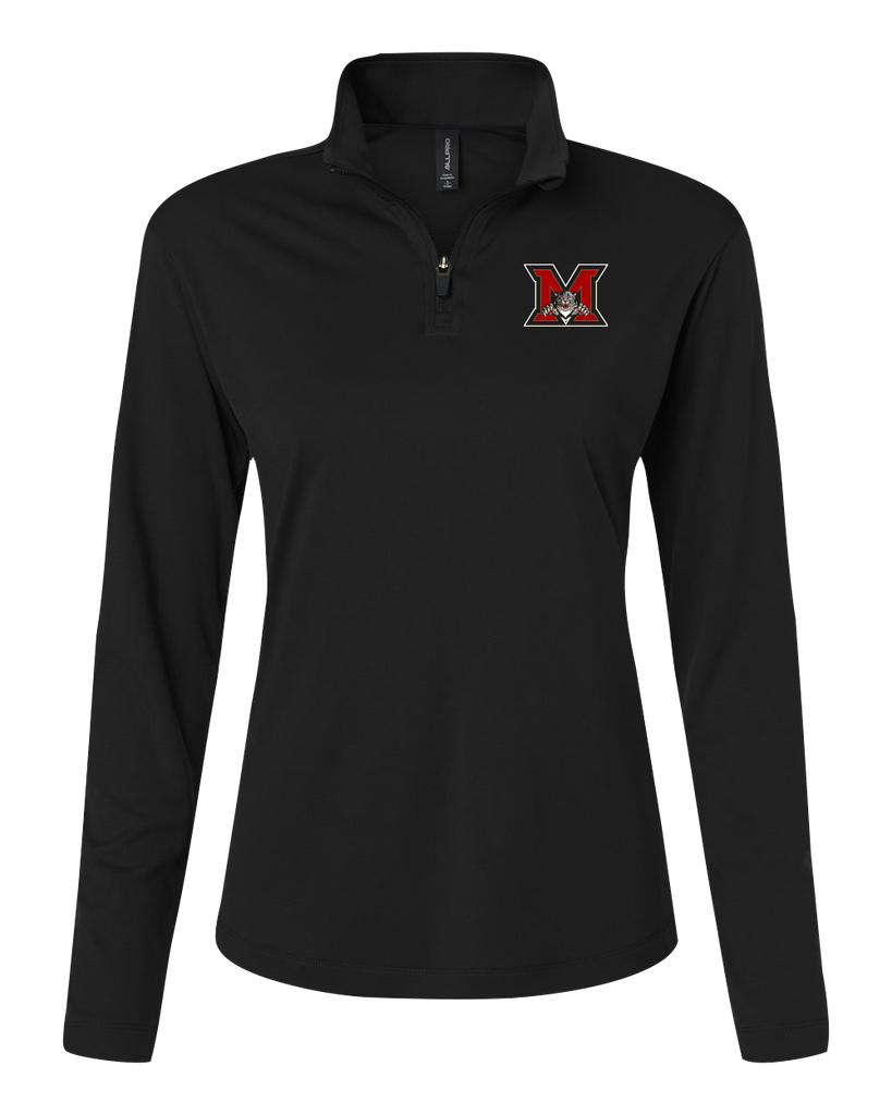 Maranatha Christian Academy Ladies Pro-Lock Performance Quarter-Zip Pullover with Embroidered Logo
