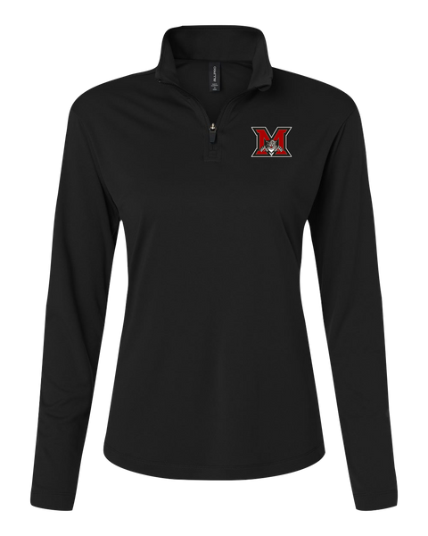 Maranatha Christian Academy Ladies Pro-Lock Performance Quarter-Zip Pullover with Embroidered Logo