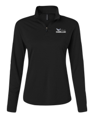 Lamothe-Cadillac Ladies Pro-Lock Performance Quarter-Zip Pullover with Embroidered Logo
