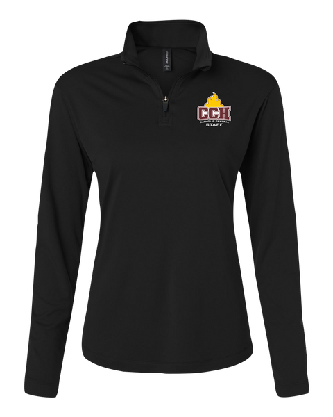 Catholic Central Ladies Pro-Lock Performance Quarter-Zip Pullover with Embroidered Logo