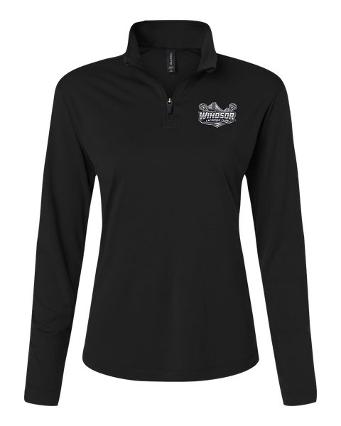 Windsor Lacrosse Club Ladies Pro-Lock Performance Quarter-Zip Pullover with Embroidered Logo