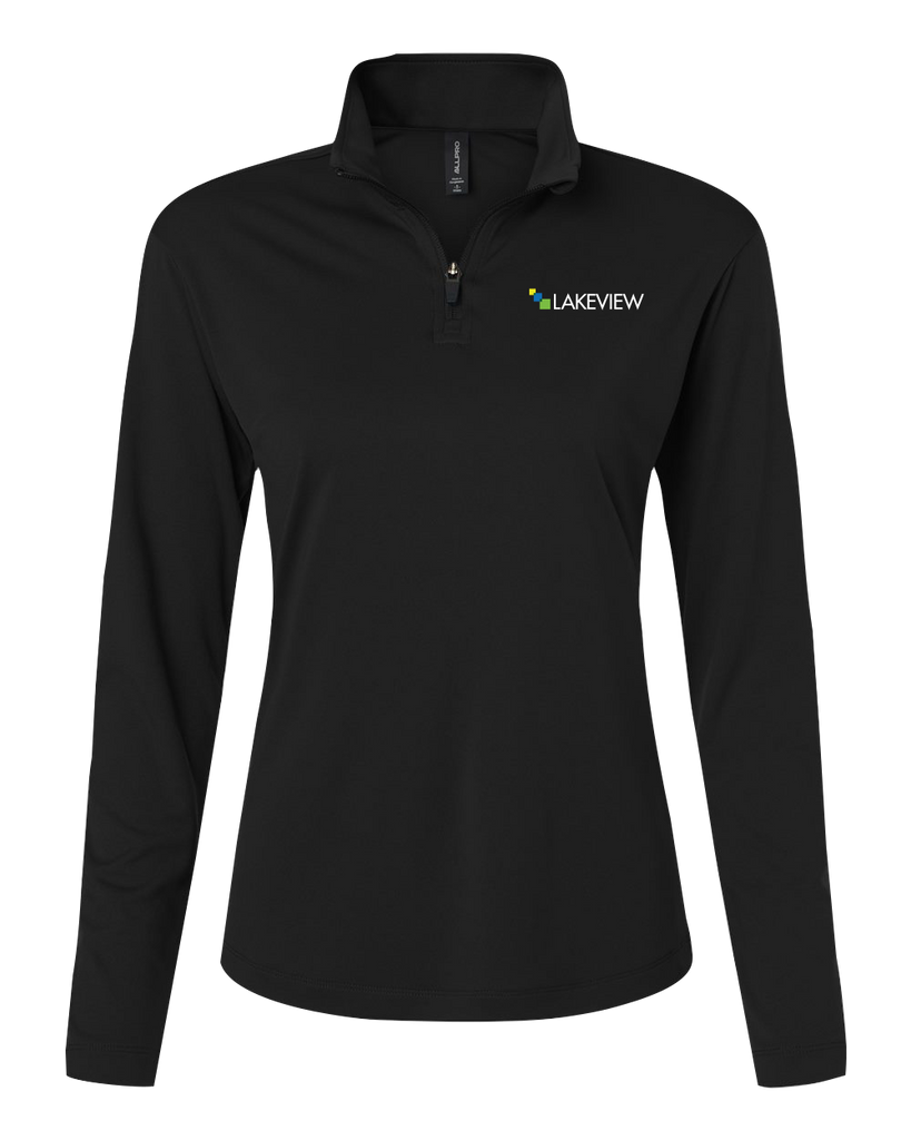 Lakeview Ladies Pro-Lock Performance Quarter-Zip Pullover with Embroidered Logo